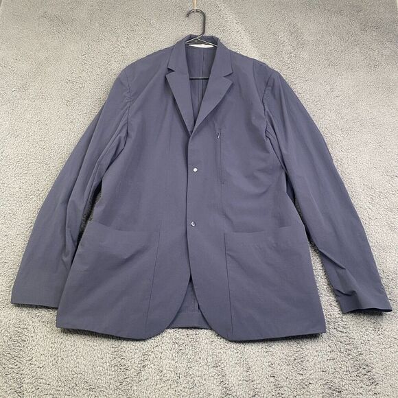 Norse Projects Men’s Blue Emil Travel Light Snap on Coat Size XL N50-0212 - Picture 1 of 13